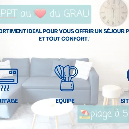 Apartment Moderne, Spacieux Au Coeur Du Grau *
